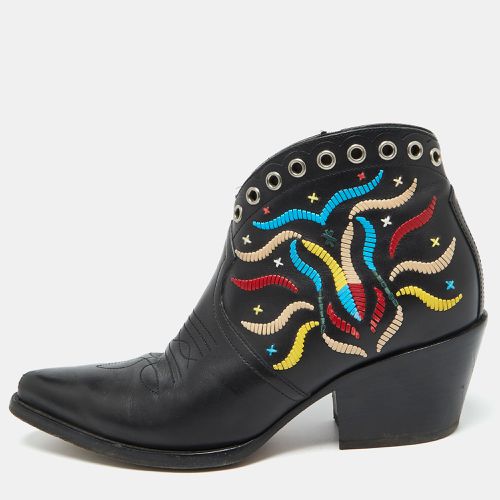 Leather Embroidered Cowboy Ankle Length Boots Size 36.5 - Dior - Modalova