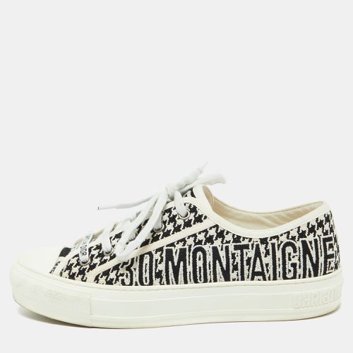 Dior White/Black Houndstooth Fabric Walk‘N’ Dior Low Top Sneakers Size 38 - Dior - Modalova