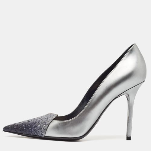 Dior Grey Patent Leather Cannage Pointed Toe Pumps Size 38 - Dior - Modalova