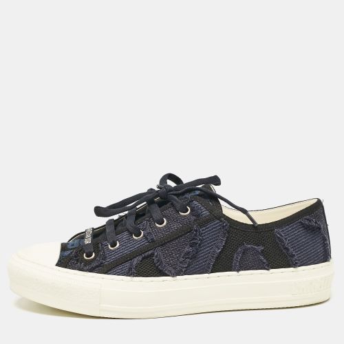 Dior Black/Blue Canvas and Rubber Walk'n'Dior Low Top Sneakers Size 39 - Dior - Modalova