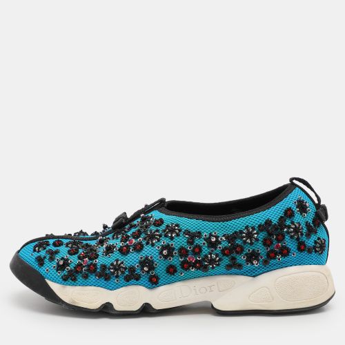 Dior Turquoise Mesh Fusion Slip On Sneakers Size 39 - Dior - Modalova