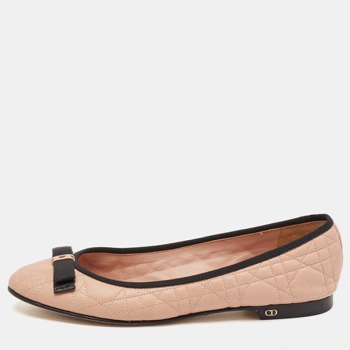 Dior Beige Cannage Leather Bow Ballet Flats Size 40 - Dior - Modalova