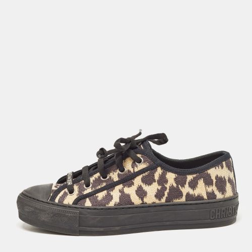 Black Leopard Print Canvas Walk'n' Sneakers Size 37 - Dior - Modalova