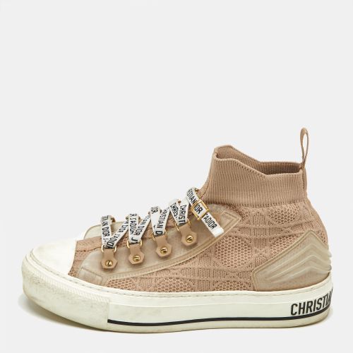 Dior Beige Knit Fabric Walk'n'Dior High Top Sneakers Size 36 - Dior - Modalova