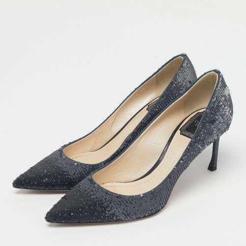 Silver Sequins Pointed Toe Pumps Size 39 - Dior - Modalova