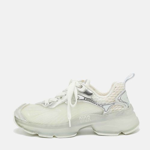 Dior White/Silver Mesh and Leather Vibe Sneaker Size 36 - Dior - Modalova