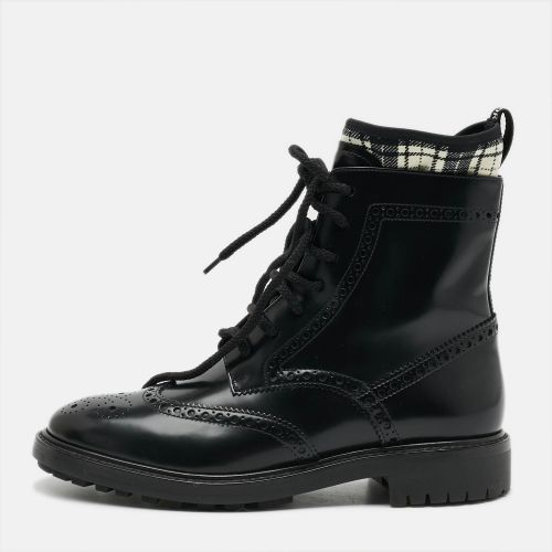 D-Order Size 37.5 Leather Combat Boots - Dior - Modalova