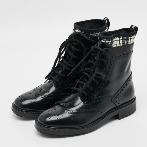 D-Order Size 37.5 Leather Combat Boots - Dior - Modalova