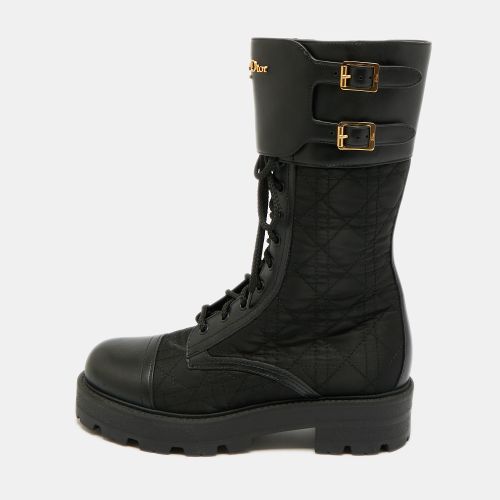 D-Trap Size 39 Canvas and Leather Combat Boots - Dior - Modalova