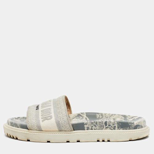 Dway Size 37.5 Canvas Flat Slides - Dior - Modalova