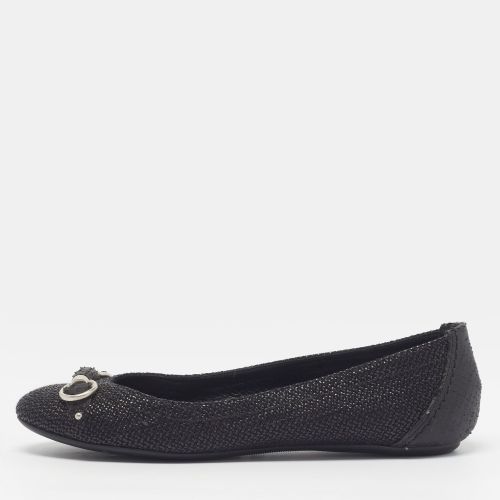 Size 37 Python Embossed and Woven Straw Ballet Flats - Dior - Modalova