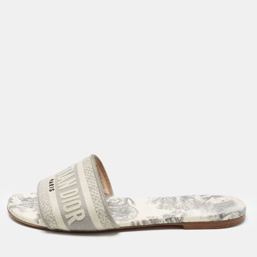 Dway Size 37 Fabric Flat Slides - Dior - Modalova