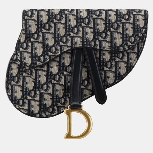 Dior Blue Oblique Saddle Belt Bag - Dior - Modalova