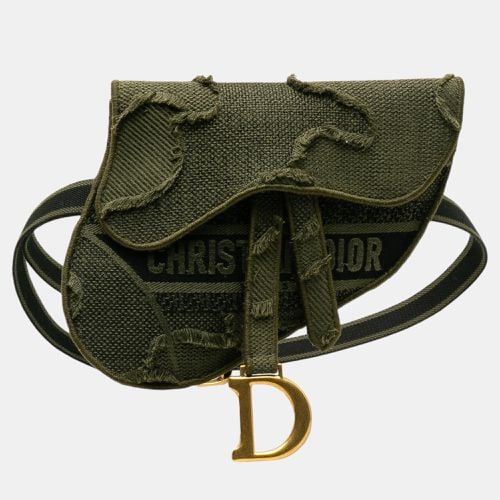 Dior Green Camouflage Saddle Belt Bag - Dior - Modalova