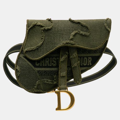 Dior Green Camouflage Saddle Belt Bag - Dior - Modalova