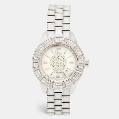 Dior Mother Of Pearl Diamonds Stainless Steel Christal CD113512M001 Women's Wristwatch 33 mm - Dior - Modalova