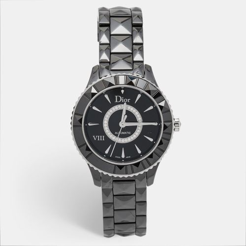 Dior Black Diamond Ceramic Stainless Steel Dior VIII CD1245E0C002 Women's Wristwatch 38 mm - Dior - Modalova