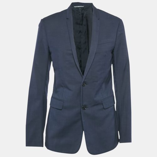 Dior Homme Navy Blue Wool Single Breasted Blazer L - Dior Homme - Modalova
