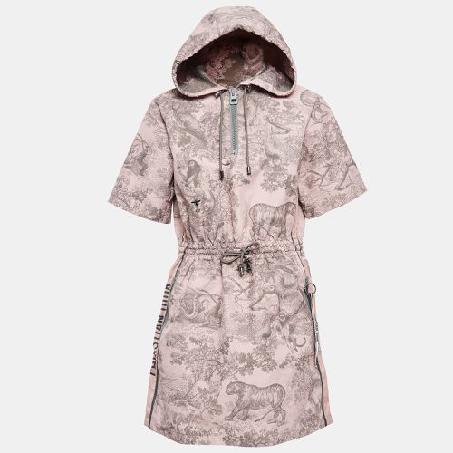 Christian Dior Pink Printed Synthetic Dioriviera Hooded Short Dress M - Dior - Modalova