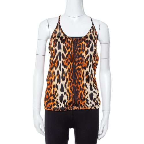 Leopard Print Knit Pleat Front Tank Top L - Dior - Modalova