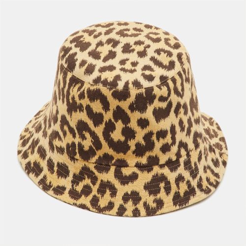 Oblique Leopard Pattern Reversible Bucket Hat Size 57 - Dior - Modalova