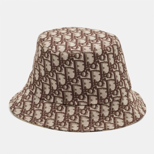 Oblique Leopard Pattern Reversible Bucket Hat Size 57 - Dior - Modalova