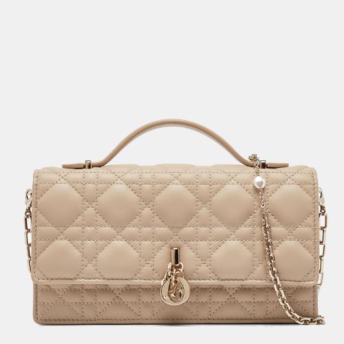 Powder Cannage Leather Mini My Top Handle Bag - Dior - Modalova