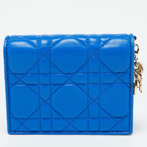 Cannage Quilted Leather Lady Bifold Wallet - Dior - Modalova