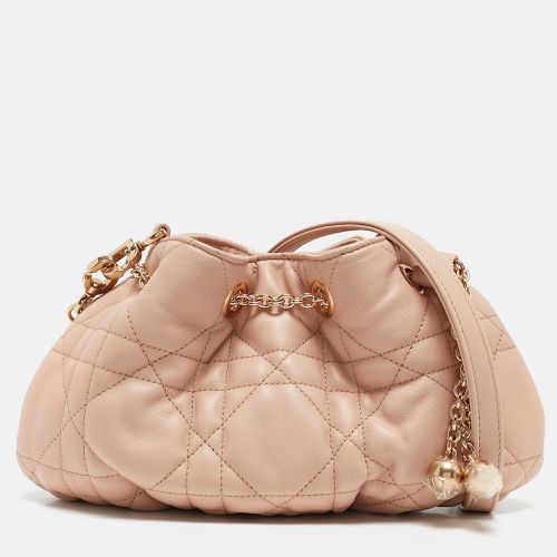 Dior Pink Supple Macrocannage Leather Small Ammi Shoulder Bag - Dior - Modalova