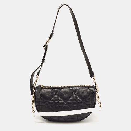 Dior Black Cannage Leather Small Vibe Hobo - Dior - Modalova