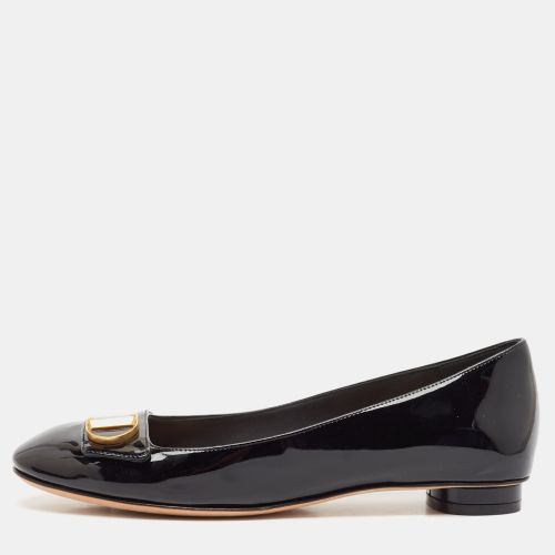 Dior Black Patent Leather C'est Logo Ballet Flats Size 38 - Dior - Modalova