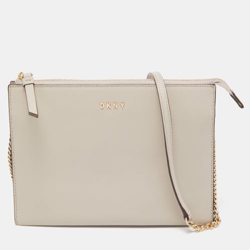 DKNY Beige Leather Crossbody Bag - Dkny - Modalova