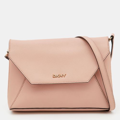 DKNY Pink Leather Flap Crossbody Bag - Dkny - Modalova