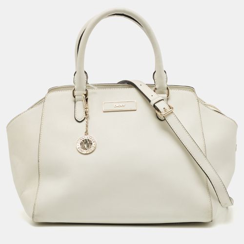 DKNY White Saffiano Leather Bryant Park Tote - Dkny - Modalova