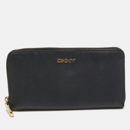 DKNY Black Leather Bryant Park Zip Around Wallet - Dkny - Modalova