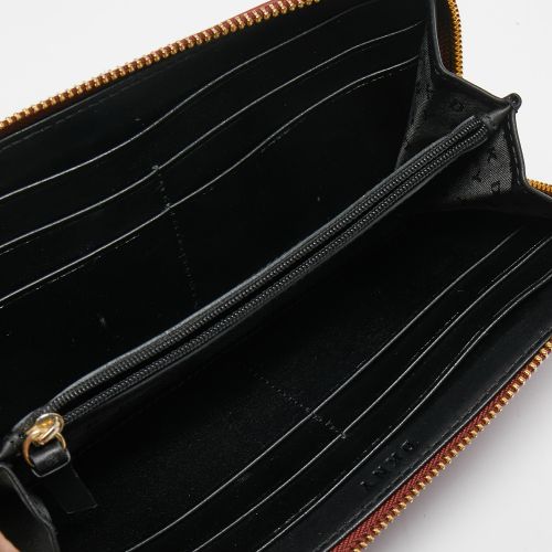 Quilted Leather Zip Around Compact Wallet - Dkny - Modalova