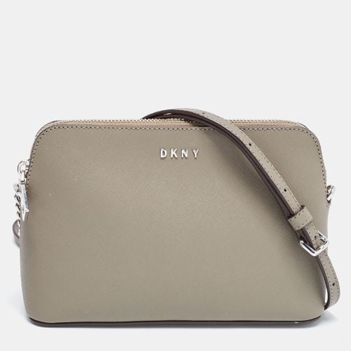 DKNY Grey Leather Bryant Dome Crossbody Bag - Dkny - Modalova