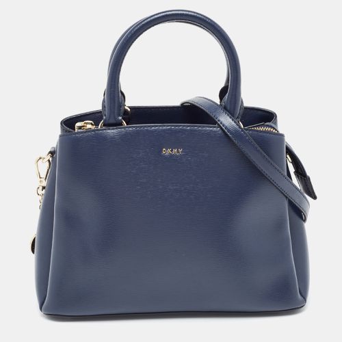 DKNY Blue Leather Paige Satchel - Dkny - Modalova