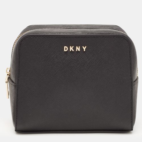 DKNY Black Saffiano Leather Cosmetic Pouch - Dkny - Modalova