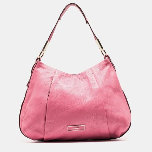 DKNY Pink Leather Pleated Hobo - Dkny - Modalova