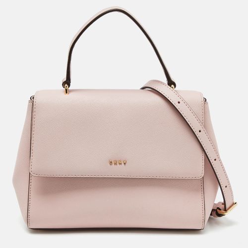 DKNY Pink Leather Flap Top Handle Bag - Dkny - Modalova