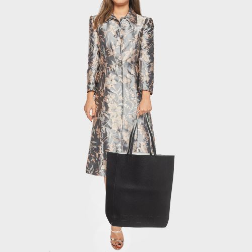 Leather Logo Embossed Shopper Tote - Dkny - Modalova