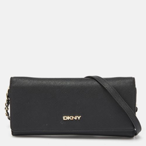 Saffiano Leather Flap Wallet on Chain - Dkny - Modalova