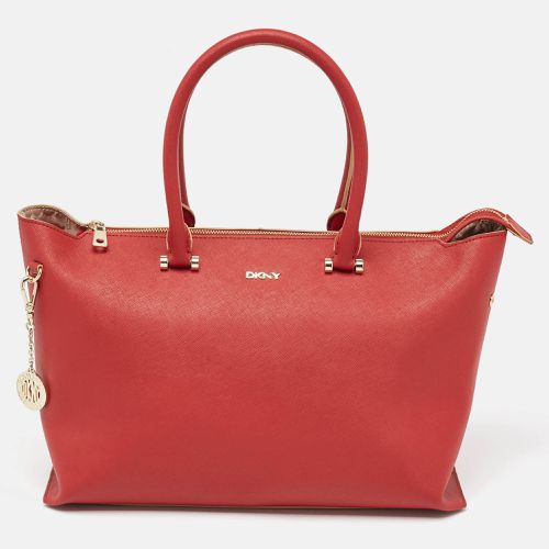 DKNY Red Leather Bryant Park Top Zip Tote - Dkny - Modalova