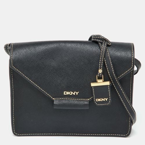 DKNY Black Leather Envelope Flap Shoulder Bag - Dkny - Modalova