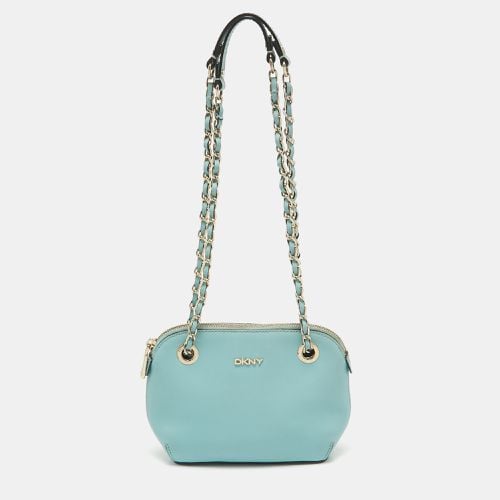 Dkny Blue Leather Chain Crossbody Bag - Dkny - Modalova