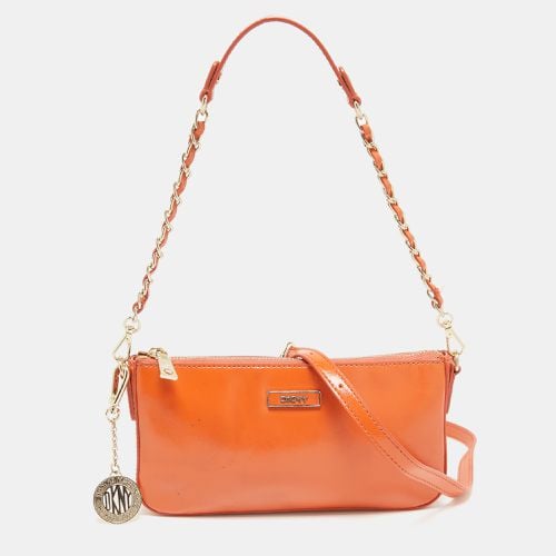 DKNY Orange Patent Leather Crossbody Bag - Dkny - Modalova