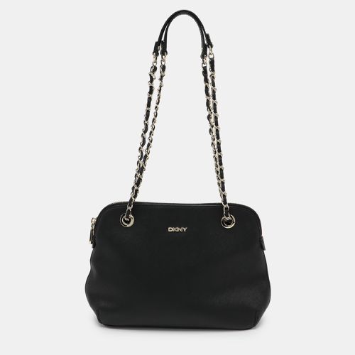 DKNY Black Leather Dome Satchel - Dkny - Modalova