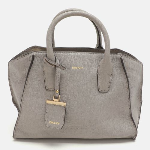 Dkny Grey Leather Satchel - Dkny - Modalova