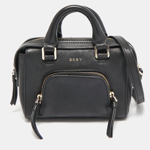 Dkny Black Leather Mini Front Pocket Crossbody Bag - Dkny - Modalova